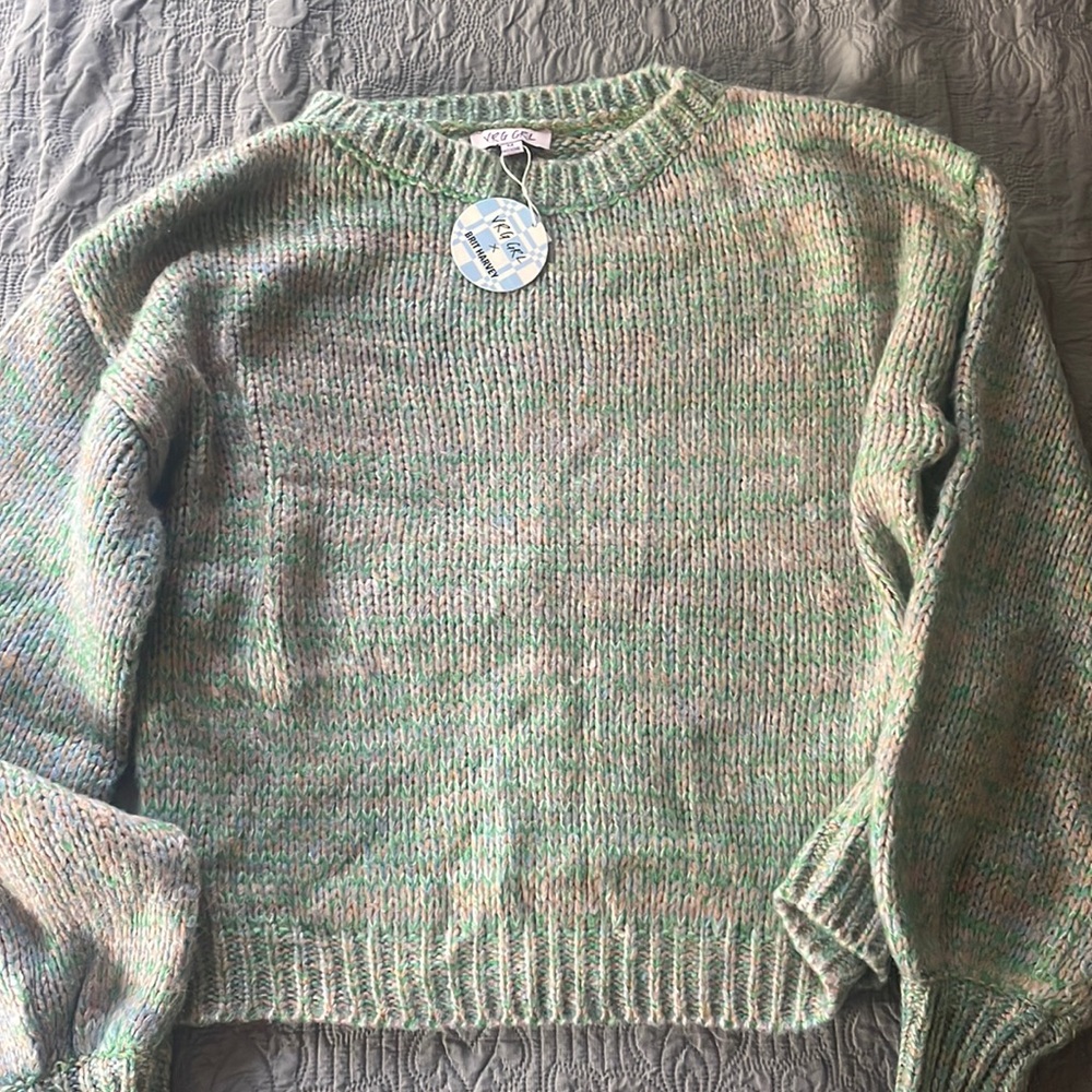 VRG GRL x BritHarvey  sweater women size medium NWT